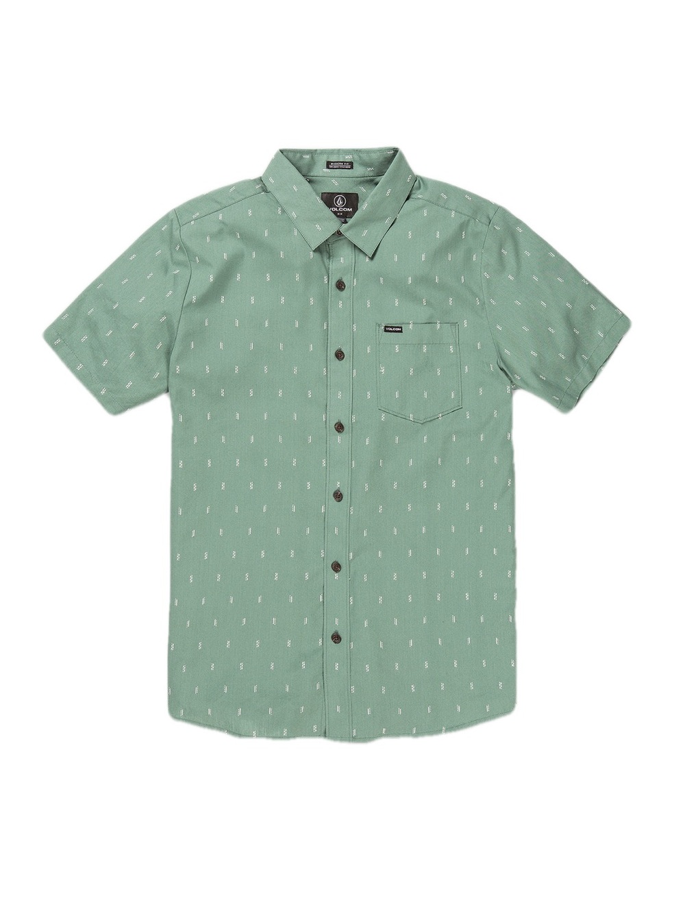 Volcom Men's Short Sleeve Button Down Shirt | Volcom Dobbler Woven Shirt XL